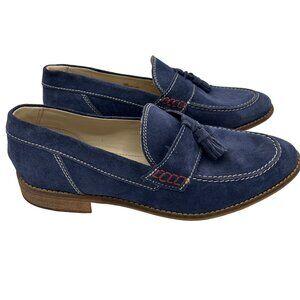 Testosterone Men's Blue Suede Tassel Loafers Size 44M (11)
